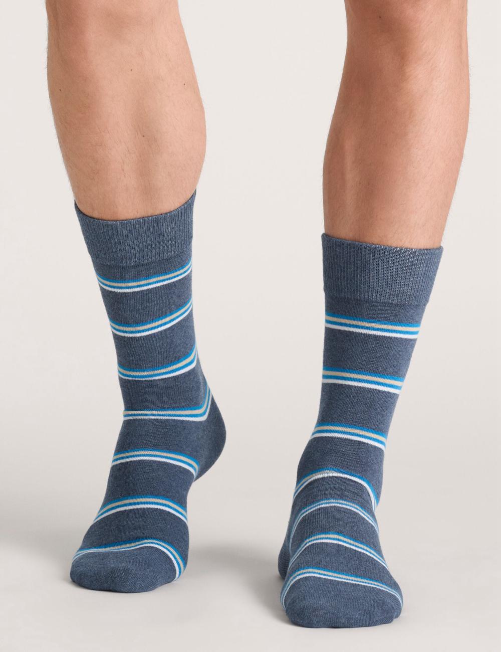 Men Ted Baker 3 Pack Geometric Stripe Crew Socks Medium Grey | KSA  1627-TXQFM
