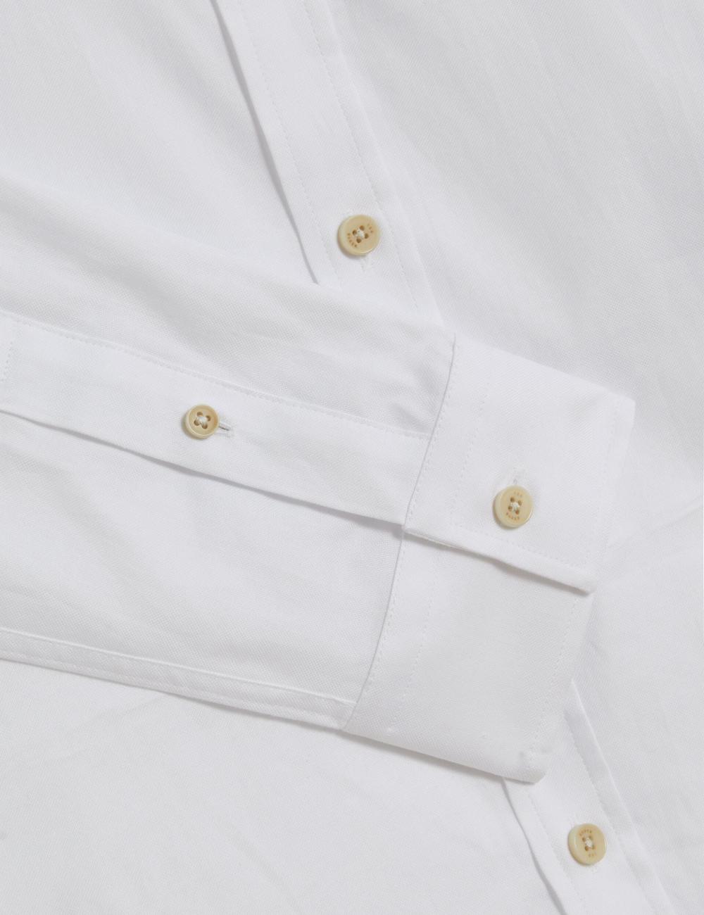 Men Ted Baker ALLARDO - Regular Fit Cotton Oxford Casual Shirts White | KSA  2638-ZBURK