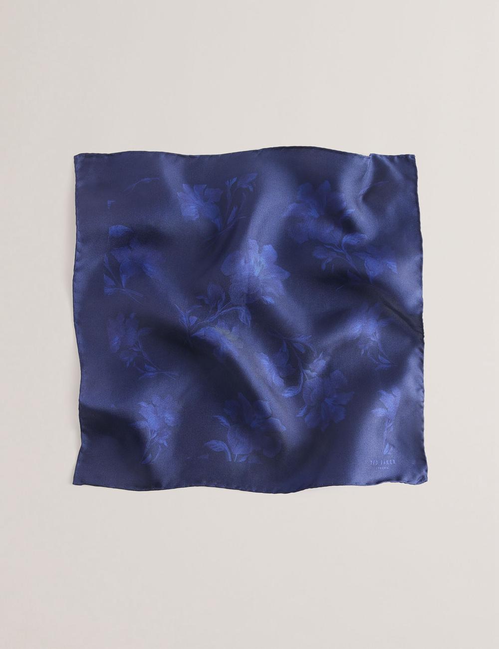 Men Ted Baker AUSTINS - Two Tone Floral Silk Pocket Pocket Squares Navy | KSA  3742-JYVZR