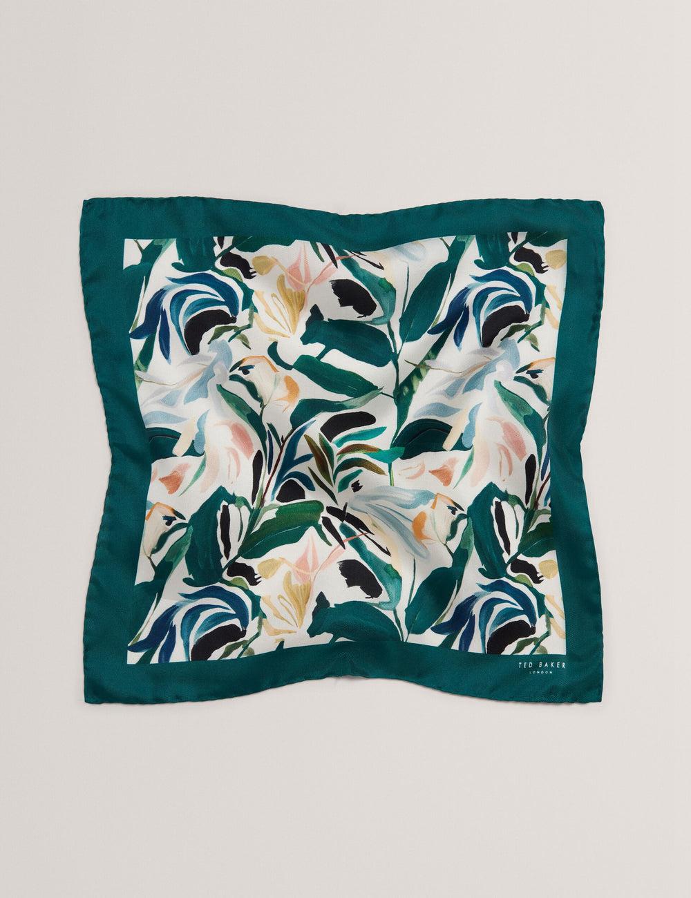 Men Ted Baker BOYTONP - Botanical Floral Silk Pocket Pocket Squares Ecru | KSA  5182-AVOTX
