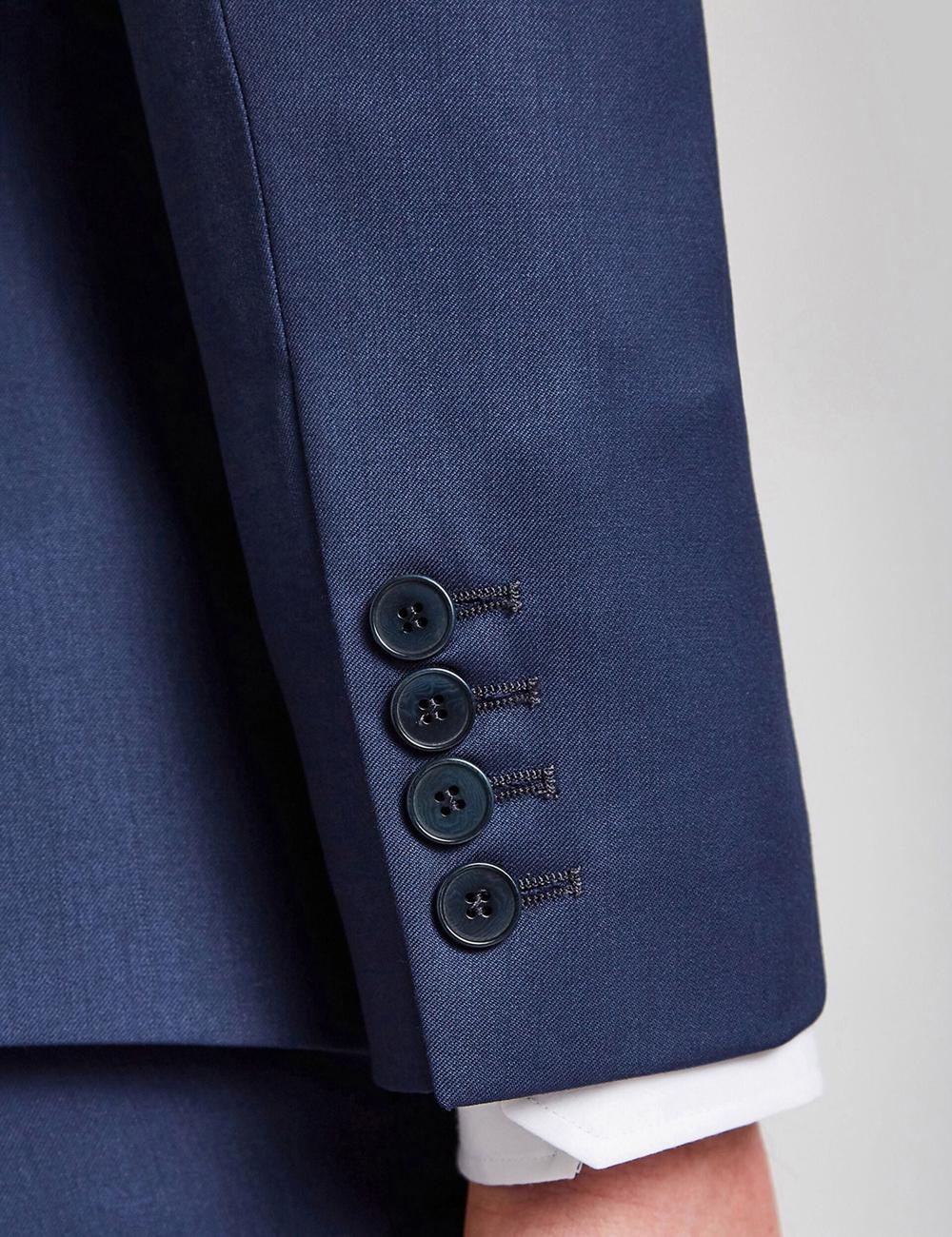 Men Ted Baker FINLAYJS - Twill Wool Slim Fit Suit Jackets Blue | KSA  0164-HQVLK