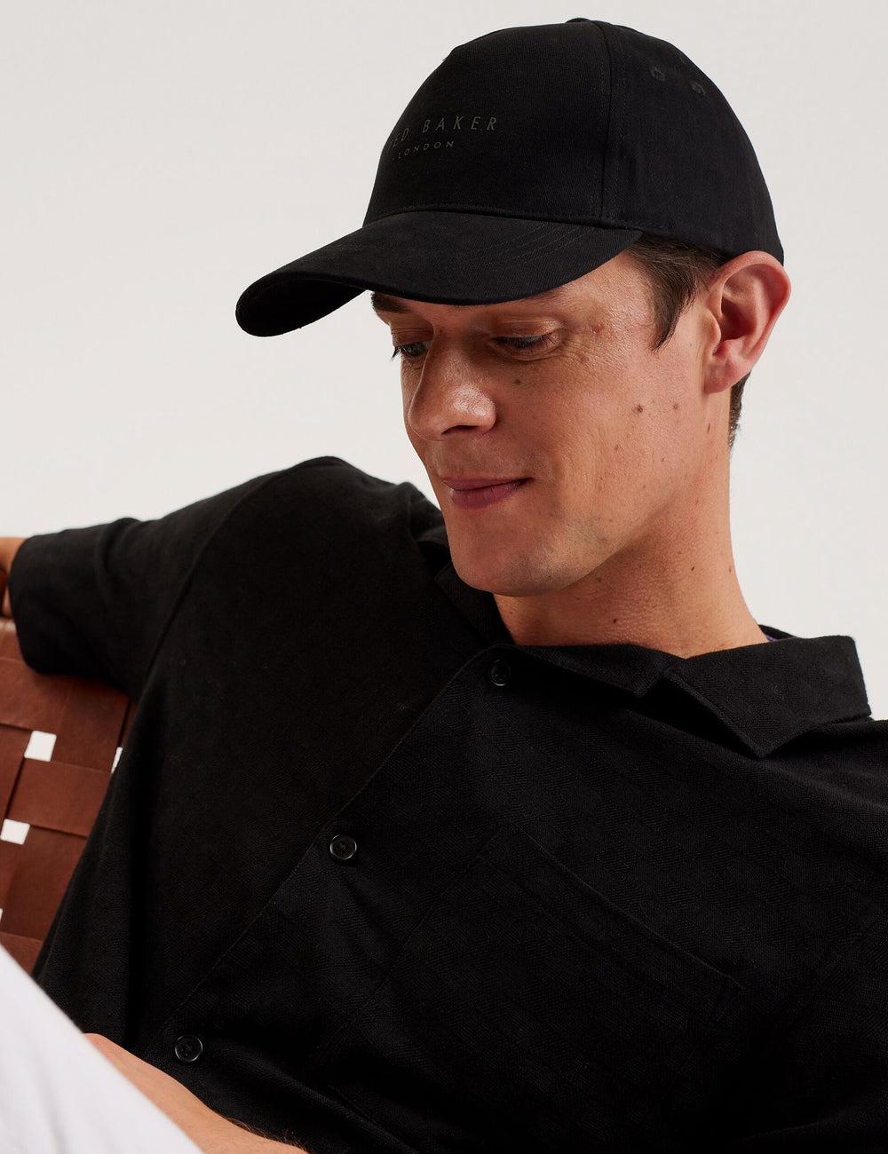Men Ted Baker FREDDS – Branded Baseball Caps Black | KSA  9438-CJVWZ