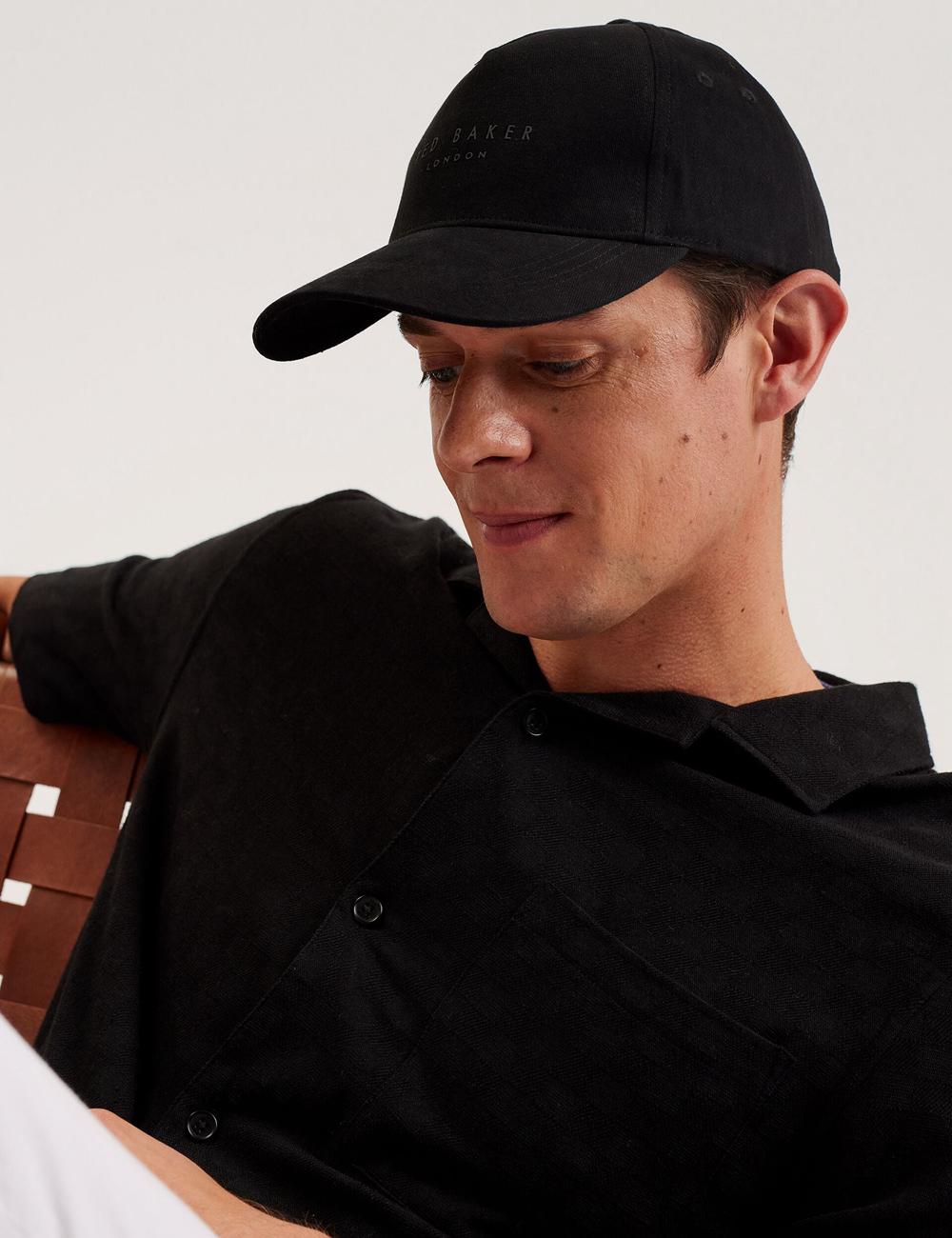 Men Ted Baker FREDDS – Branded Baseball Caps Black | KSA  9438-CJVWZ