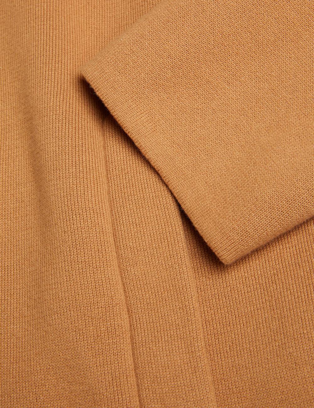 Men Ted Baker FREDER - Knitted Cotton Blend Overshirts Brown | KSA  6249-RJYSX