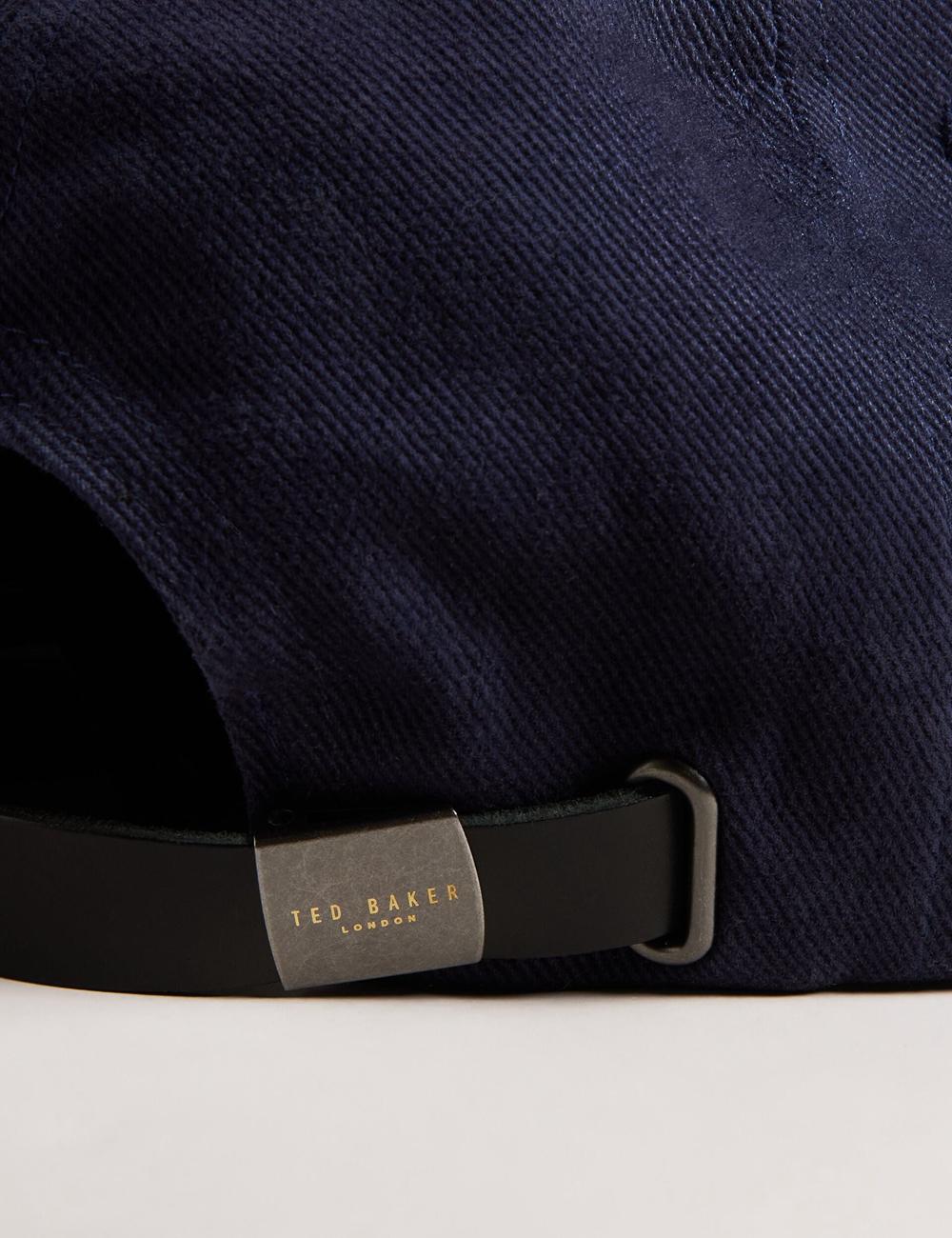 Men Ted Baker FRREDDI - Embroidered Logo Canvas Baseball Caps Navy | KSA  5928-IRWNQ