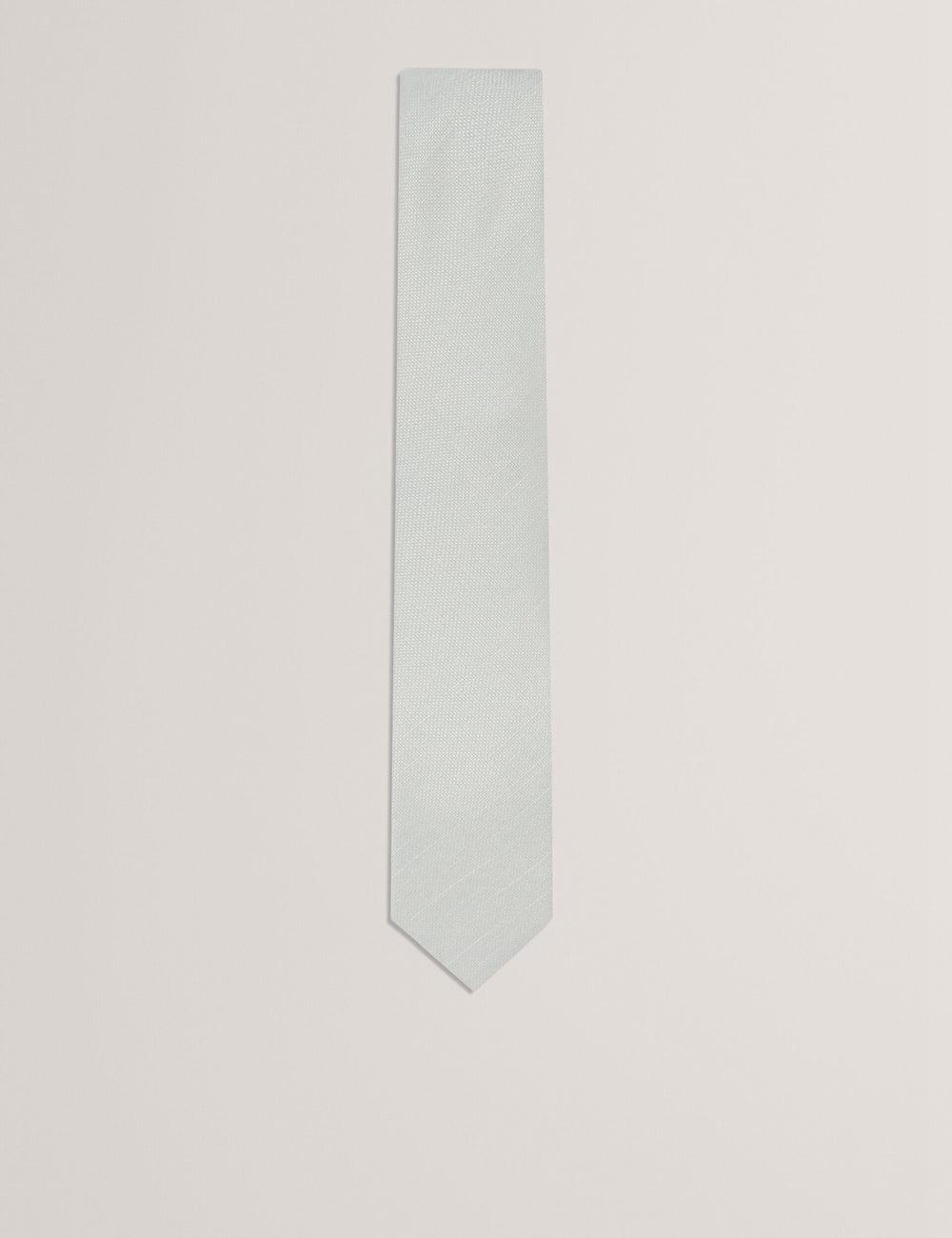 Men Ted Baker HAWKWEL - Linen Blend Woven Texture Ties Lt-Green | KSA  1594-RDHXZ