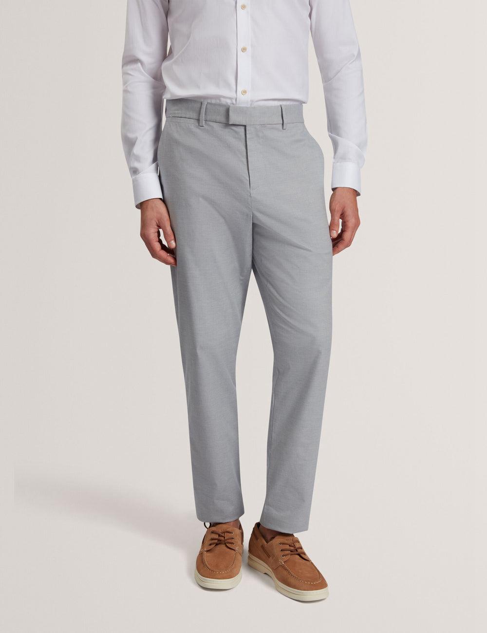 Men Ted Baker JACKUS - Regular Fit Cotton Blend Chino Trousers Navy | KSA  3791-HZPBL
