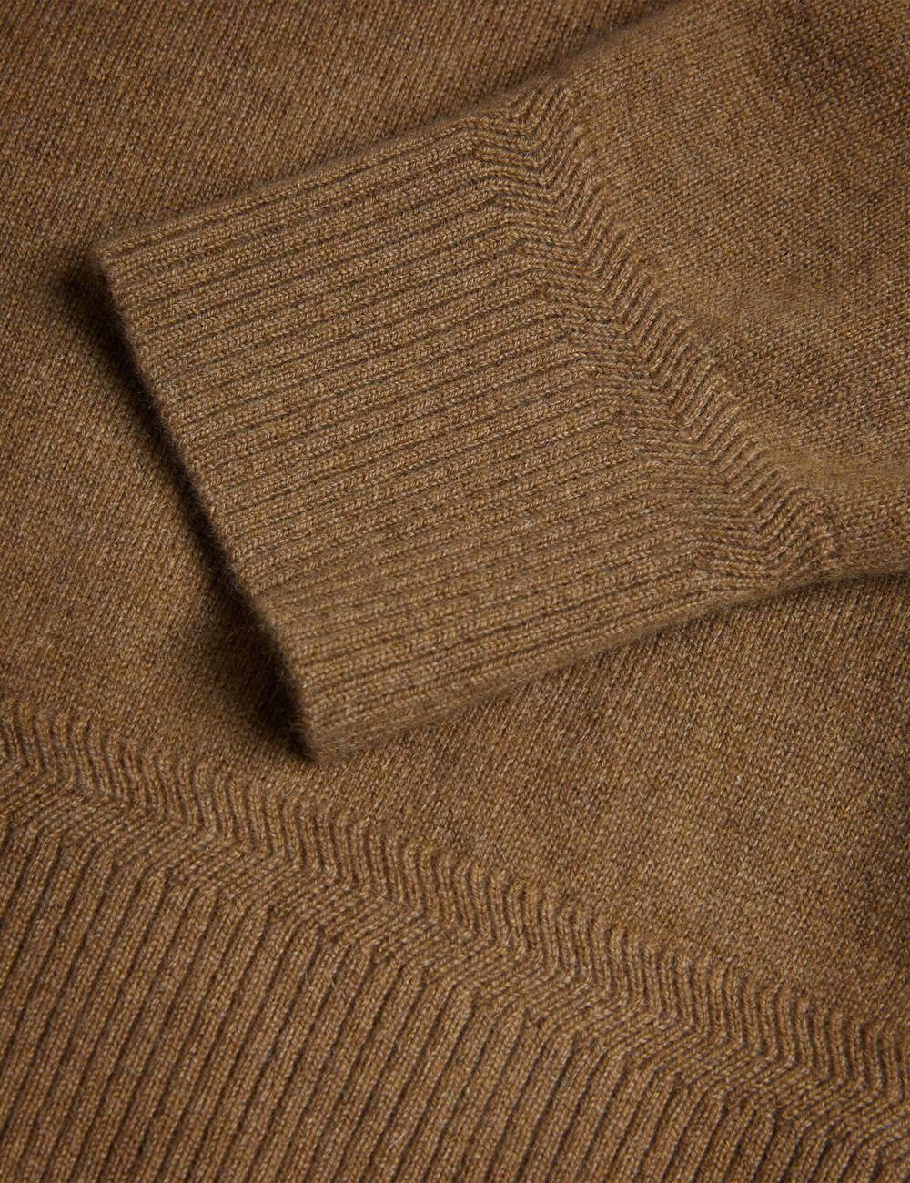 Men Ted Baker KAROLT - Cashmere Knit Long Sleeve Top Jumpers Dk-Brown | KSA  2190-SNIKW