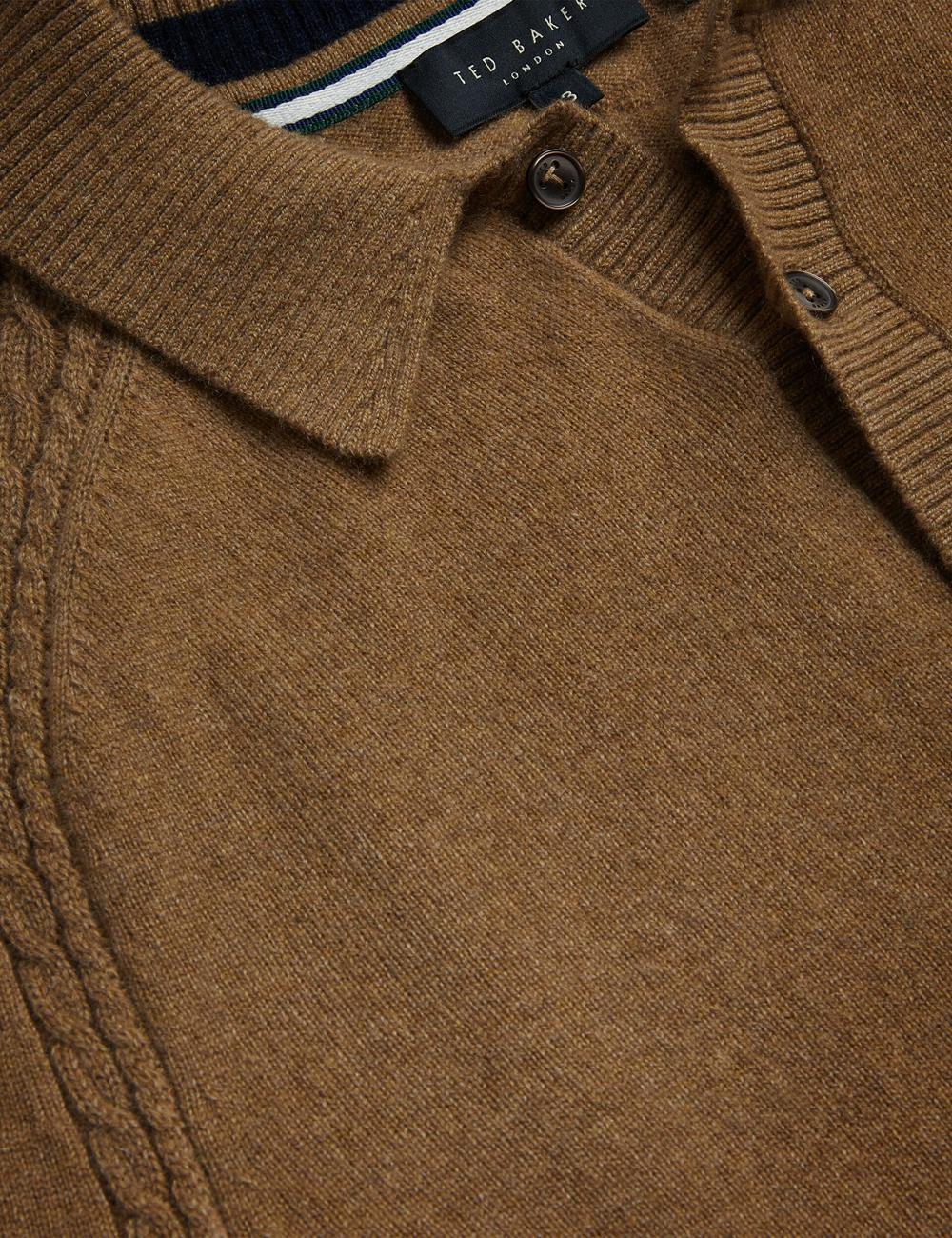 Men Ted Baker KAROLT - Cashmere Knit Long Sleeve Top Jumpers Dk-Brown | KSA  2190-SNIKW