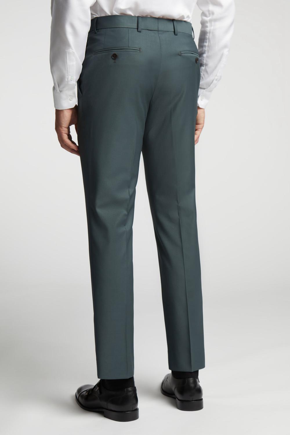Men Ted Baker LUNANTS - Wool Blend Slim Suit Trousers Green | KSA  0518-MFGSJ