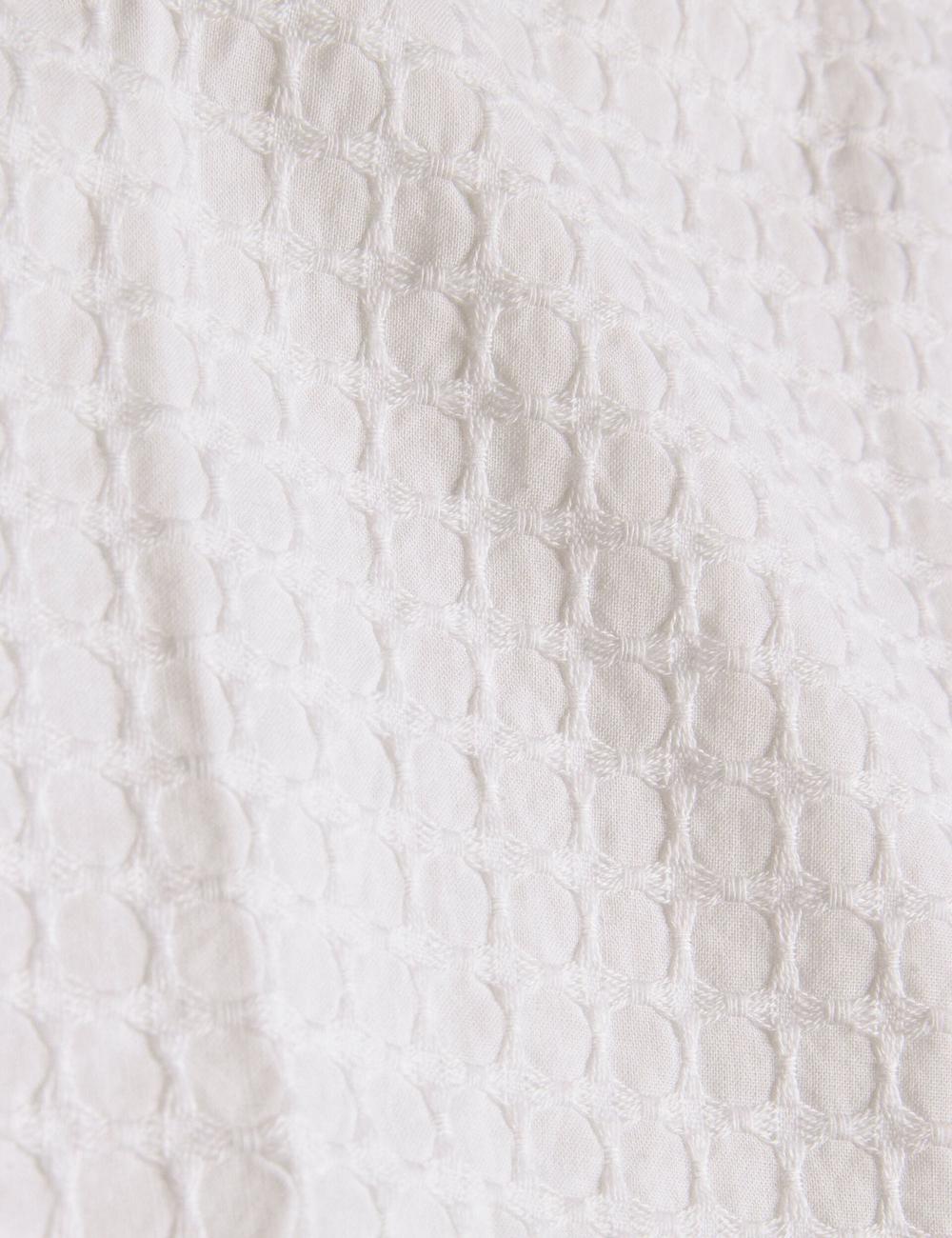 Men Ted Baker OISE - Textured Grid Cotton Short Sleeve Casual Shirts White | KSA  2739-KDQAM