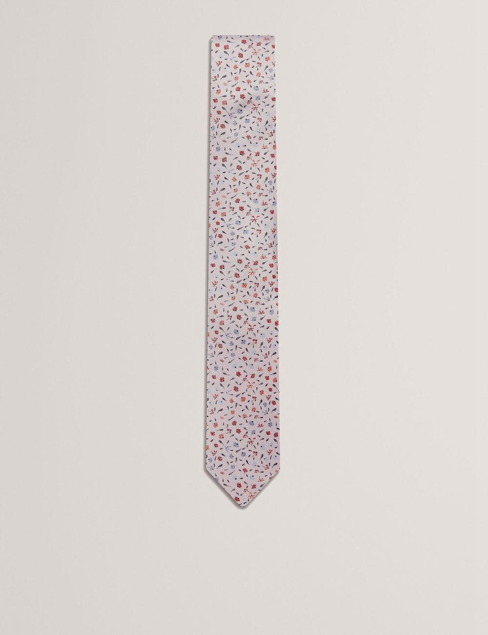 Men Ted Baker ORSEA - Ditsy Petal Print Woven Silk Ties Pink | KSA  7438-IPDZQ