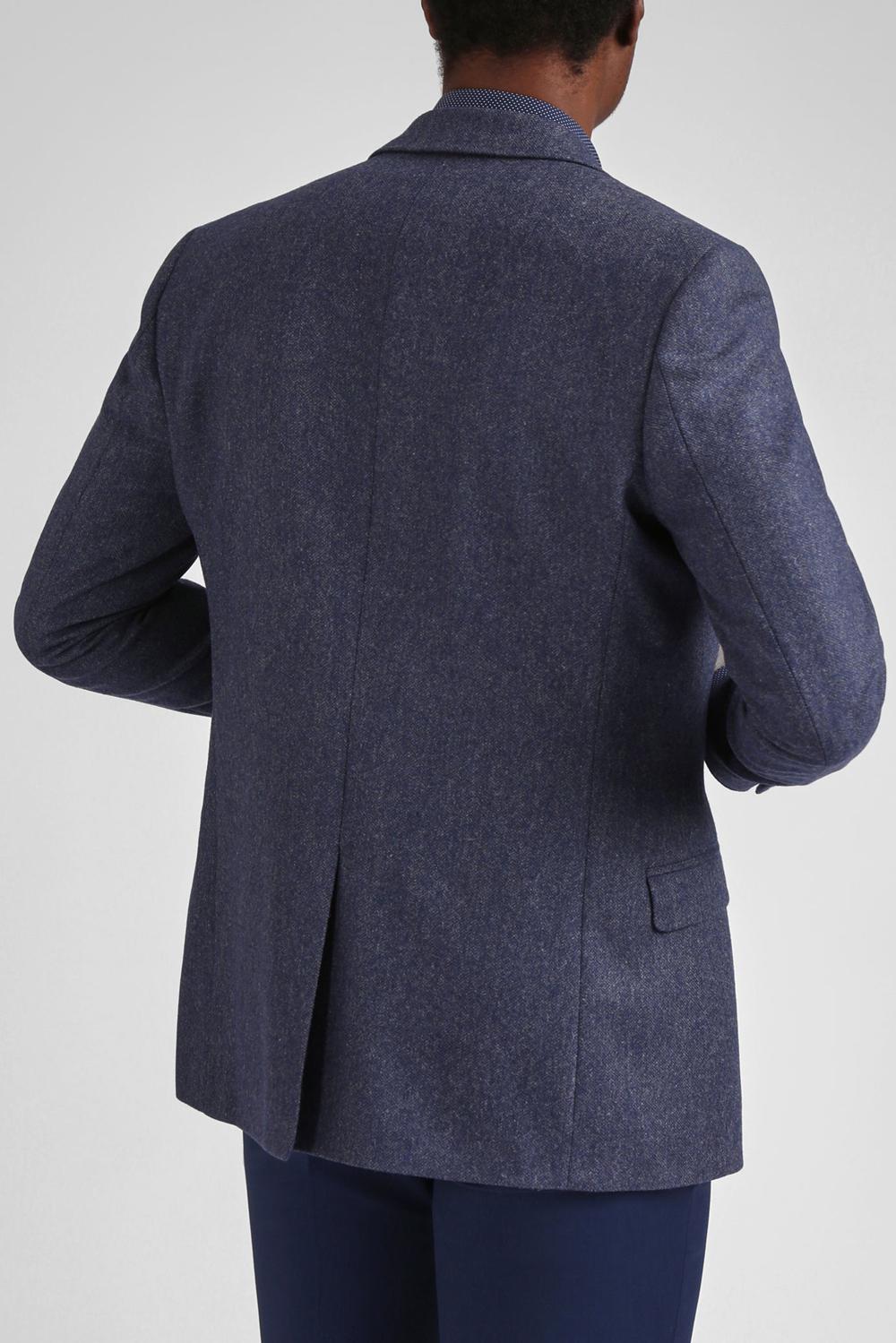 Men Ted Baker TIANJS - Textured Wool Blend Tailored Blazers Blue | KSA  1057-RWHNY
