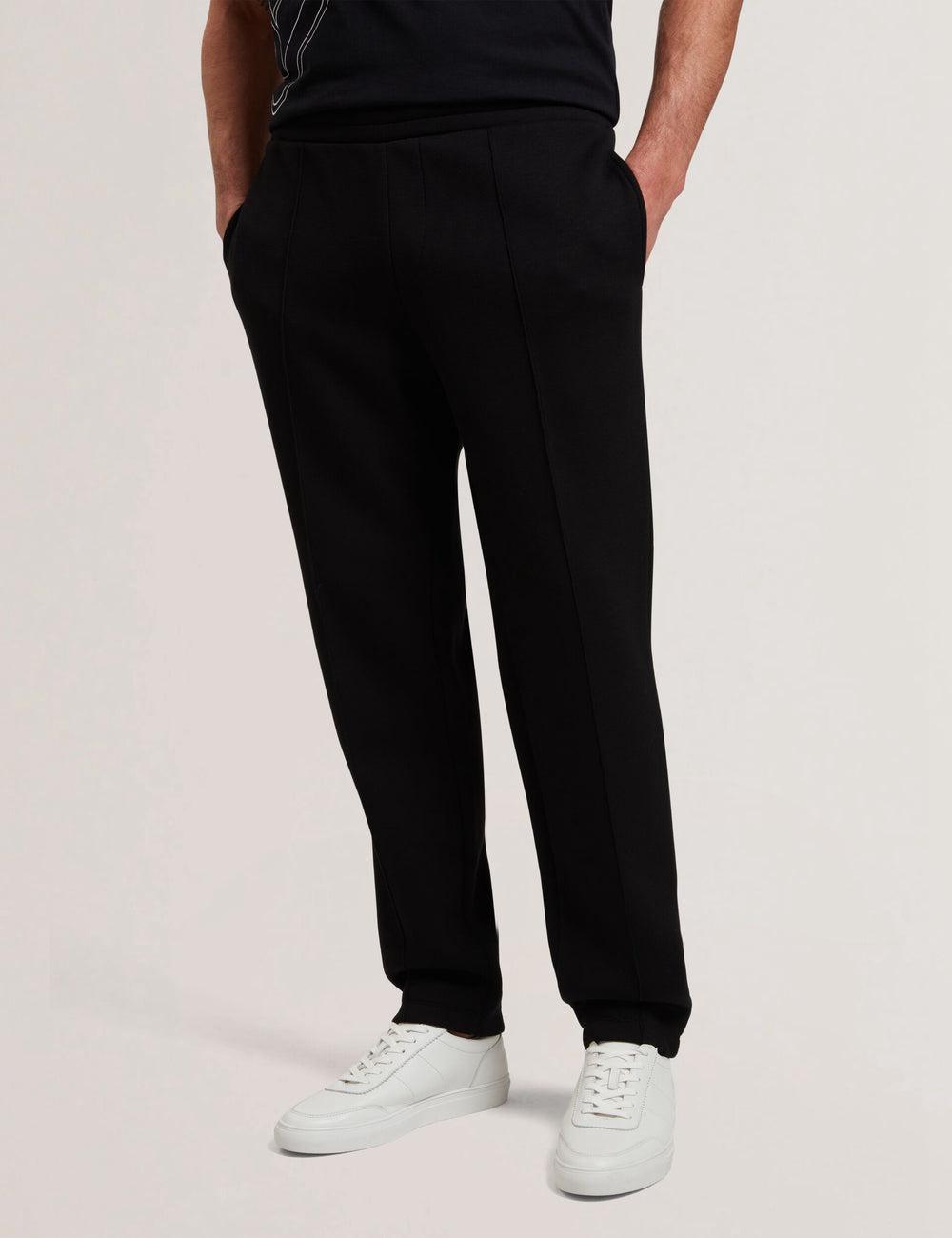 Men Ted Baker UAVER Slim Fit Neoprene Joggers Black | KSA  2473-QJLNZ