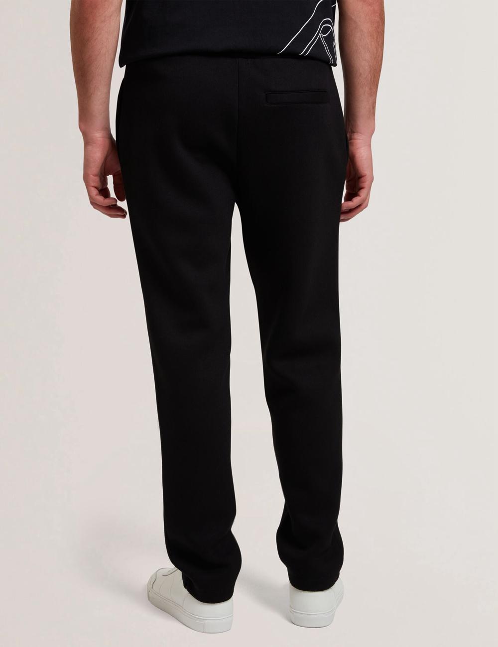 Men Ted Baker UAVER Slim Fit Neoprene Joggers Black | KSA  2473-QJLNZ