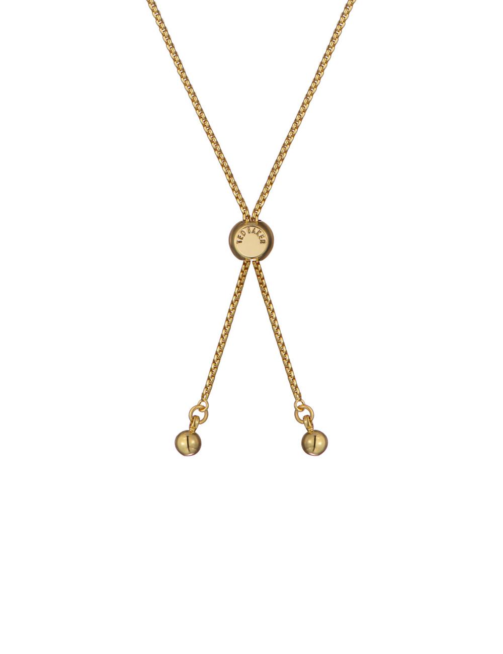Women Ted Baker ADORIA - Mini Crystal Heart Adjustable Bracelets Gold | KSA  1628-MPQIH