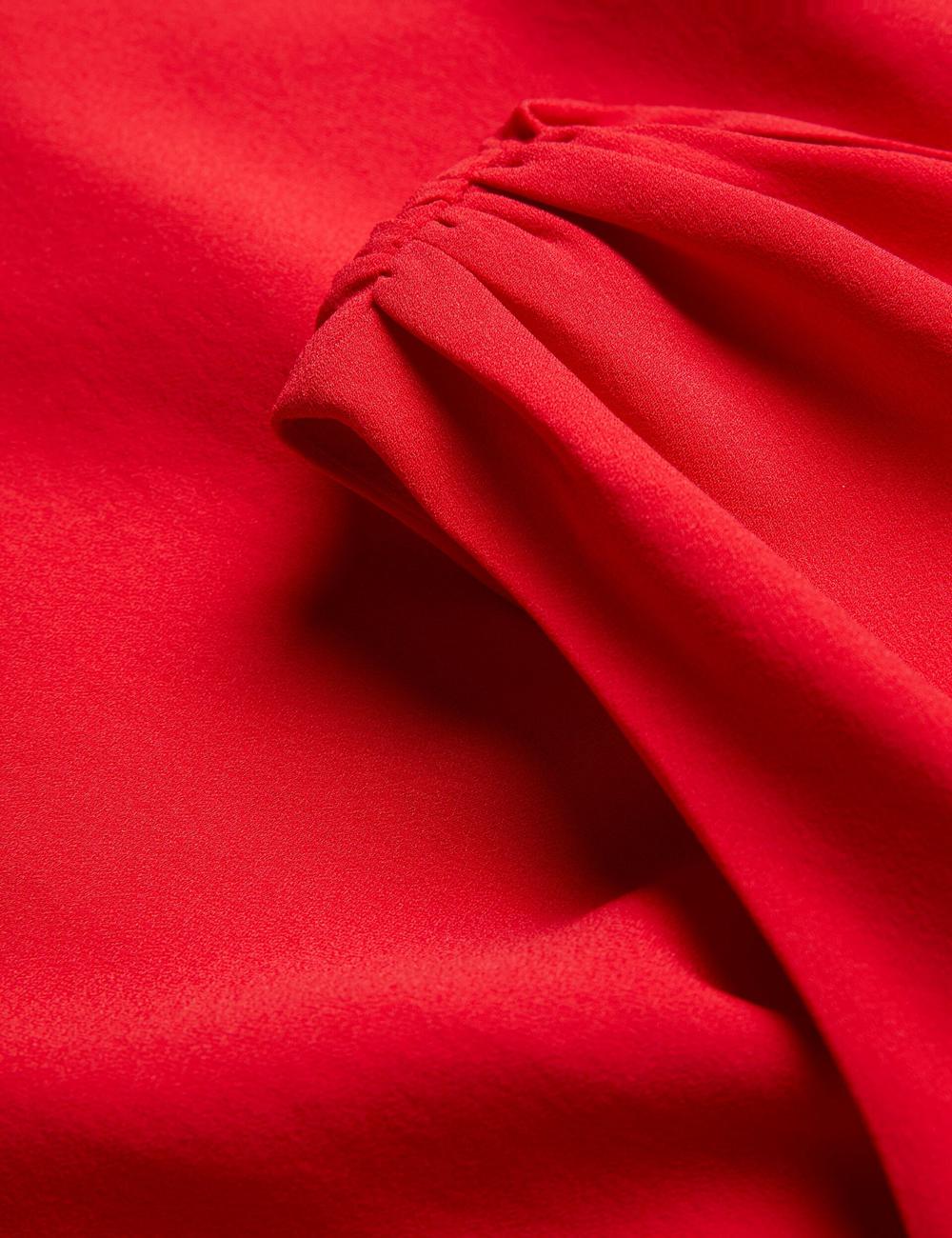 Women Ted Baker AISLI - One Shoulder Woven Maxi Dresses Red | KSA  8059-CTQOJ
