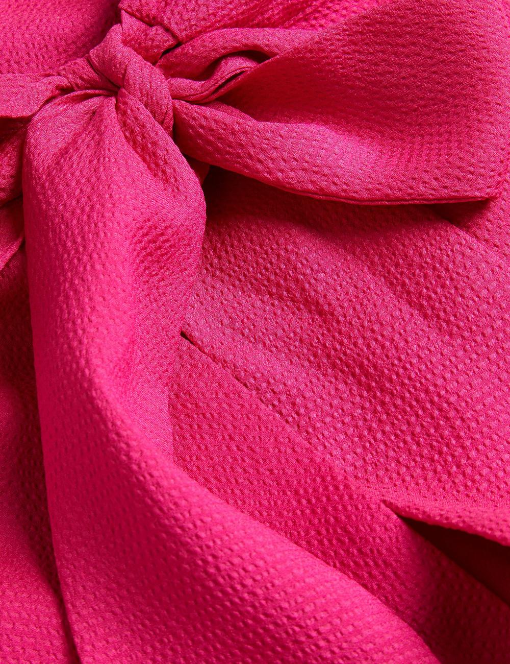 Women Ted Baker ANINI - Textured High Neck Sleeveless Top Blouses Fuchsia | KSA  6571-DCLGA