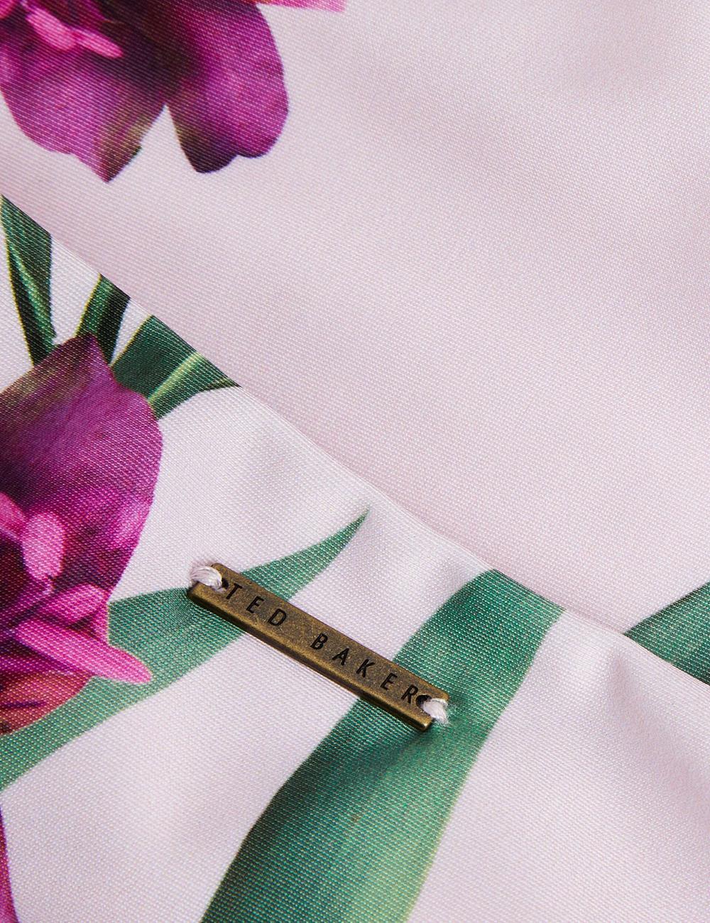 Women Ted Baker AVELEA - Floral Print High Waisted Bikini Bottoms Pink | KSA  0593-RLGVN