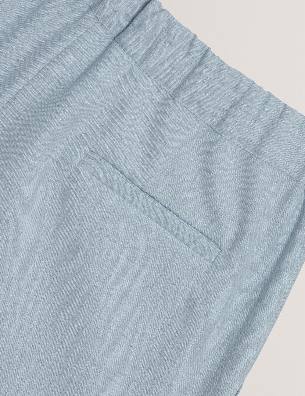 Women Ted Baker BALLIA - Elasticated Waist Tailored Tapered Trousers Blue | KSA  4508-DOWVM