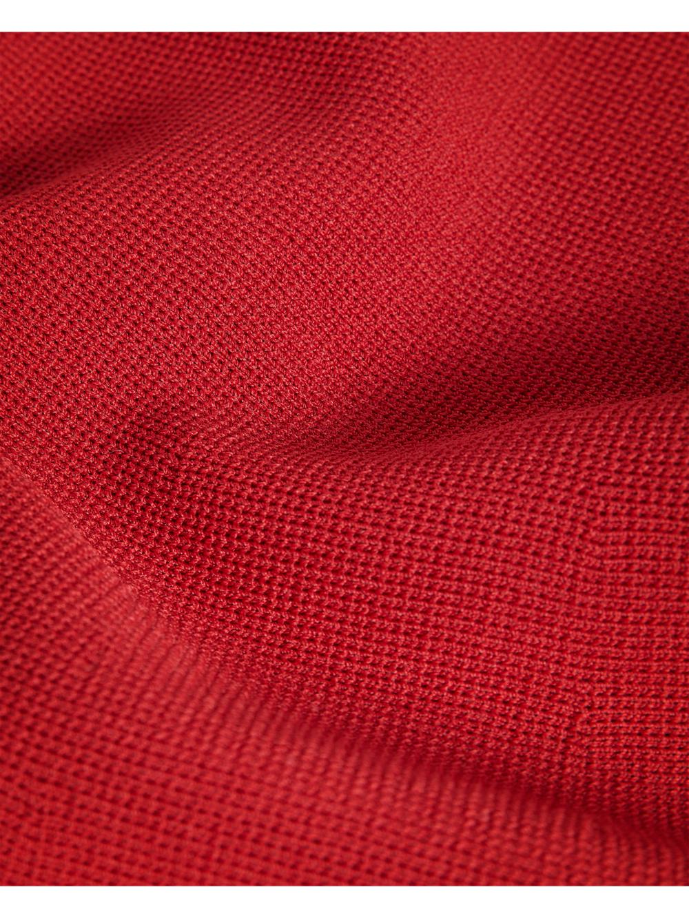 Women Ted Baker CANDDY - Pleated Hem Bodycon Knit Mini Dresses Red | KSA  5126-MIVAB