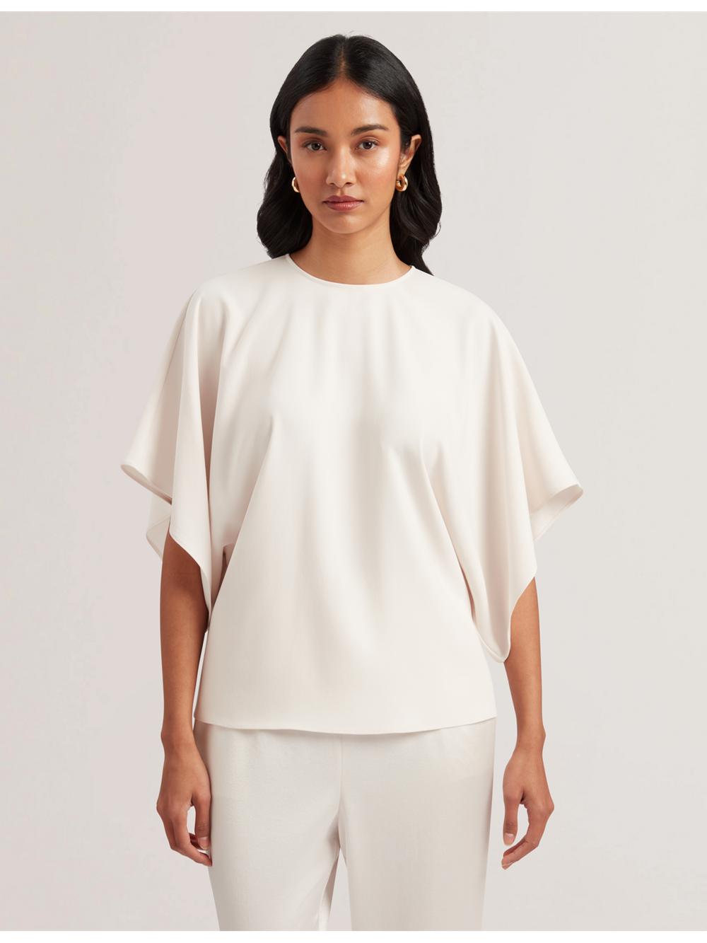 Women Ted Baker CHERIKA Blouses Ivory | KSA  6483-DKQNC