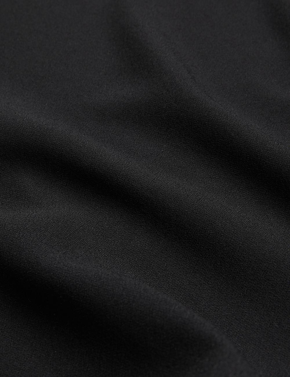 Women Ted Baker CHERIKA - Batwing Short Sleeve Satin Blouses Black | KSA  4680-XPHFB