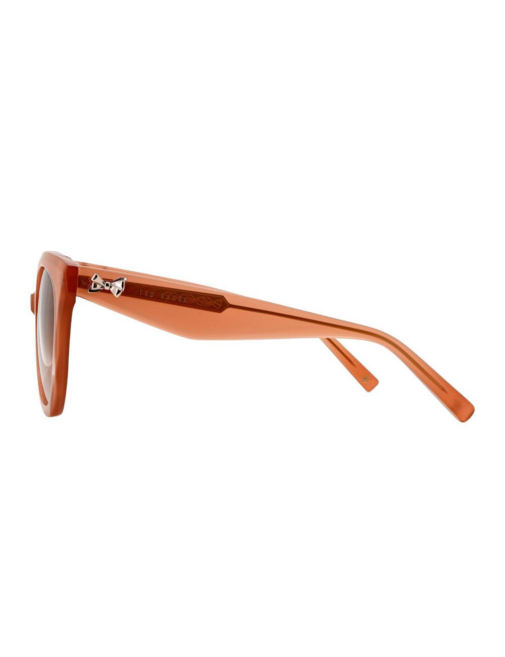 Women Ted Baker ELEN - Oversized Cat Eye Bow Detail Sunglasses Rose Pink | KSA  2604-GDFOI