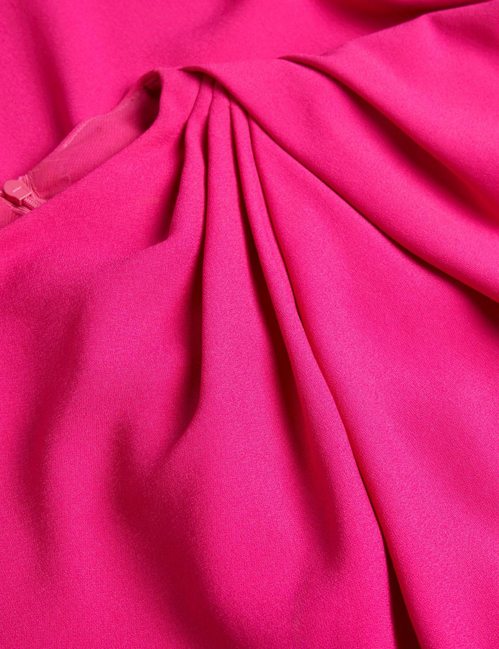 Women Ted Baker EREAS - Drape Neckline Cap Sleeve Maxi Dresses Pink | KSA  9075-CPZED