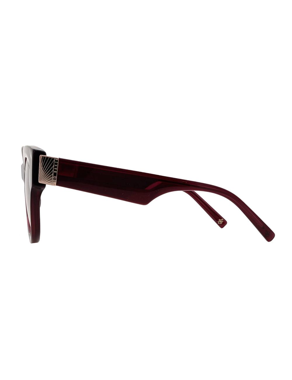 Women Ted Baker FARAH - Hardware Detail Cat Eye Sunglasses Plum | KSA  5086-AGNTQ