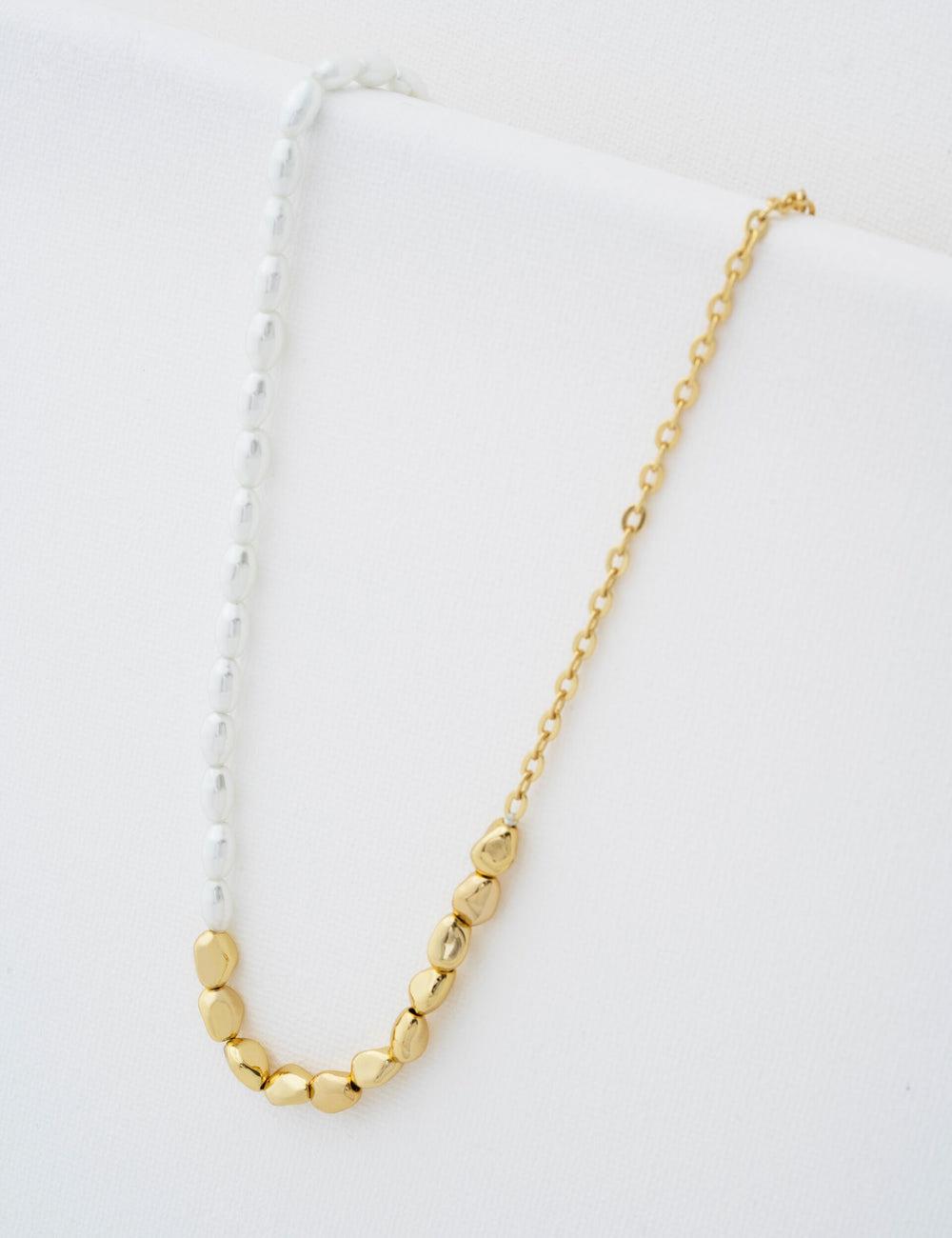 Women Ted Baker ILENIE - Island Pearl Beaded Necklaces Gold | KSA  2865-QCSOR