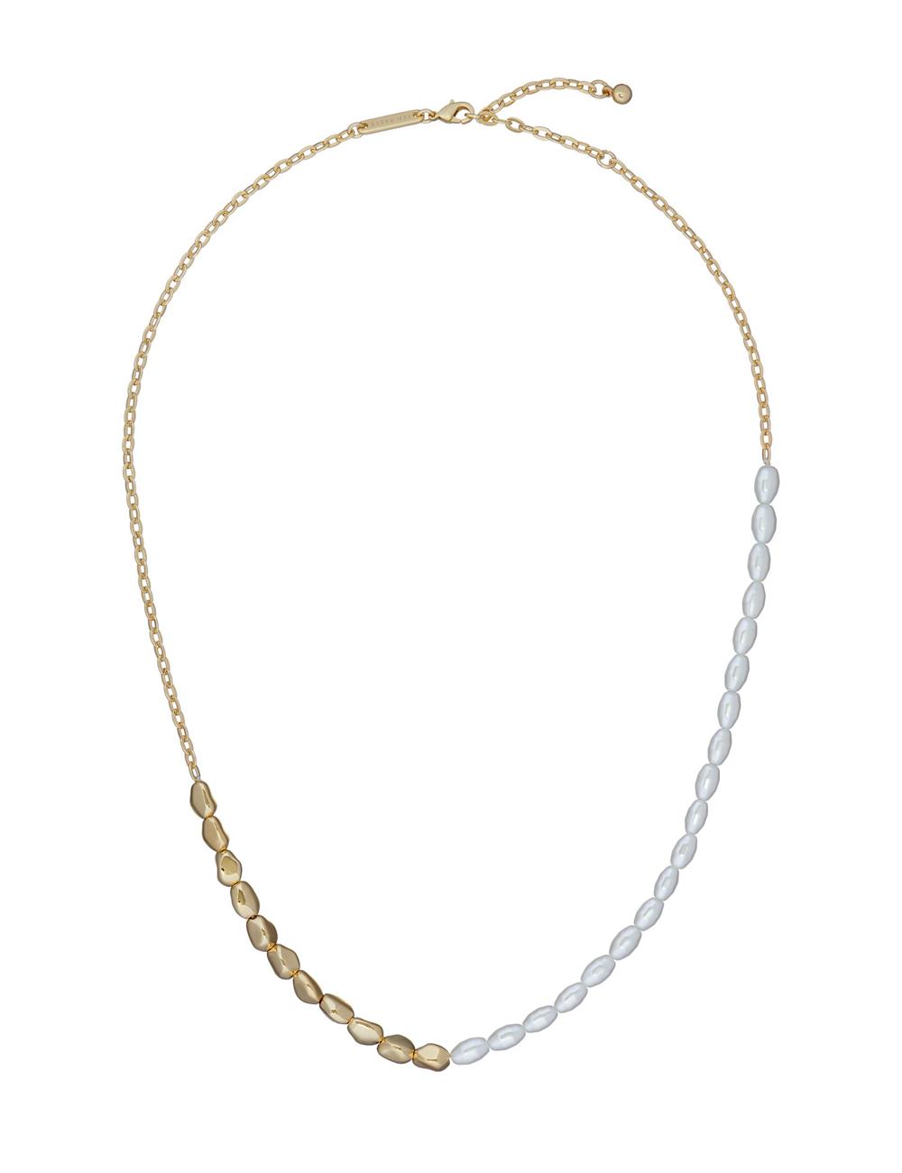 Women Ted Baker ILENIE - Island Pearl Beaded Necklaces Gold | KSA  2865-QCSOR