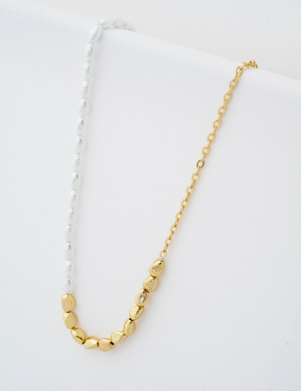 Women Ted Baker ILENIE - Island Pearl Beaded Necklaces Gold | KSA  2865-QCSOR