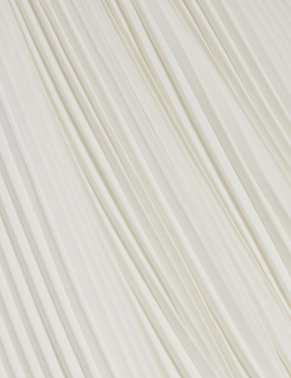 Women Ted Baker JAMAYA - High Halter Neck Pleated Sleeveless Tops Ivory | KSA  8514-RYVNU
