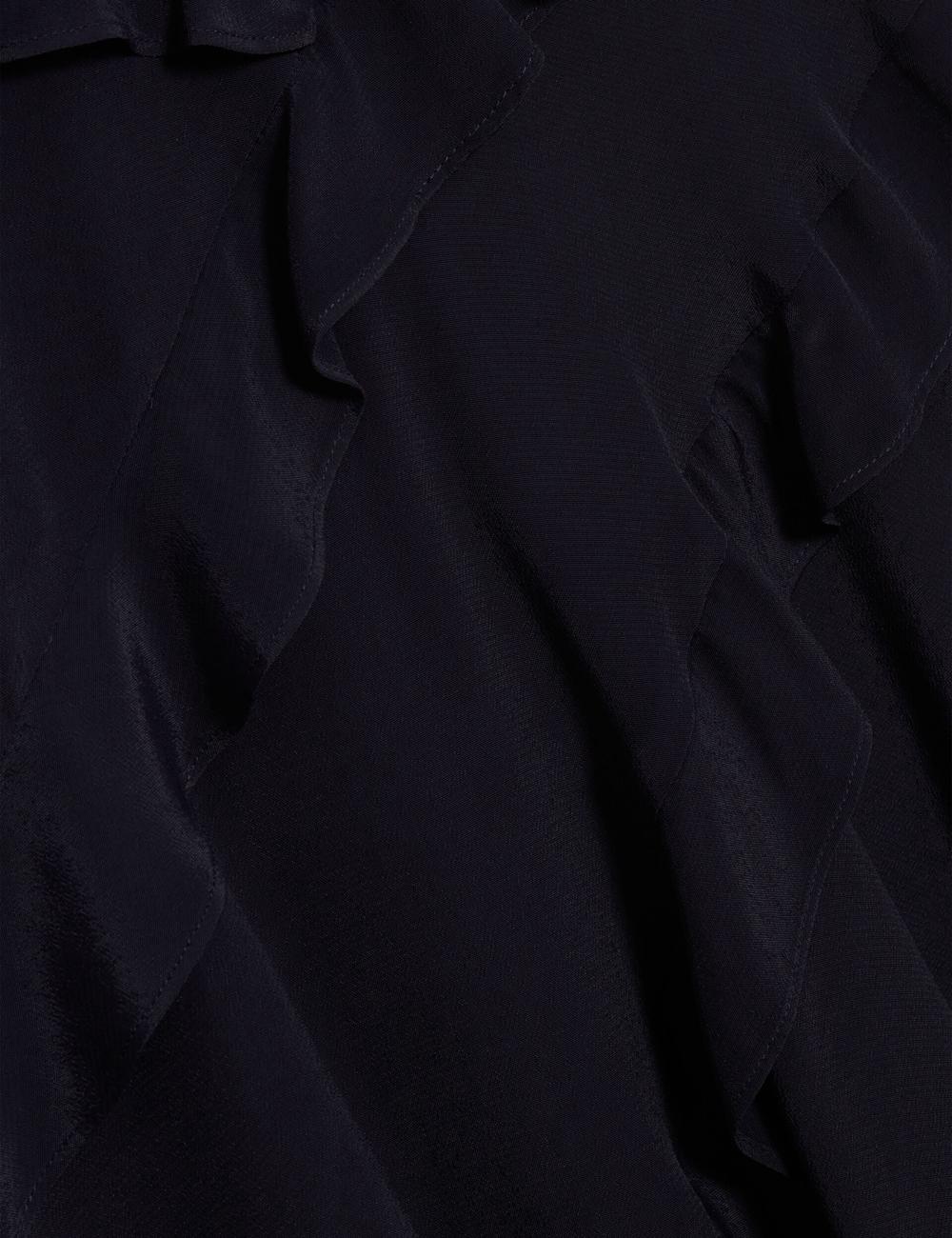 Women Ted Baker JOJII - Frill Trim Angel Sleeve Mini Dresses Navy | KSA  6840-CENRY