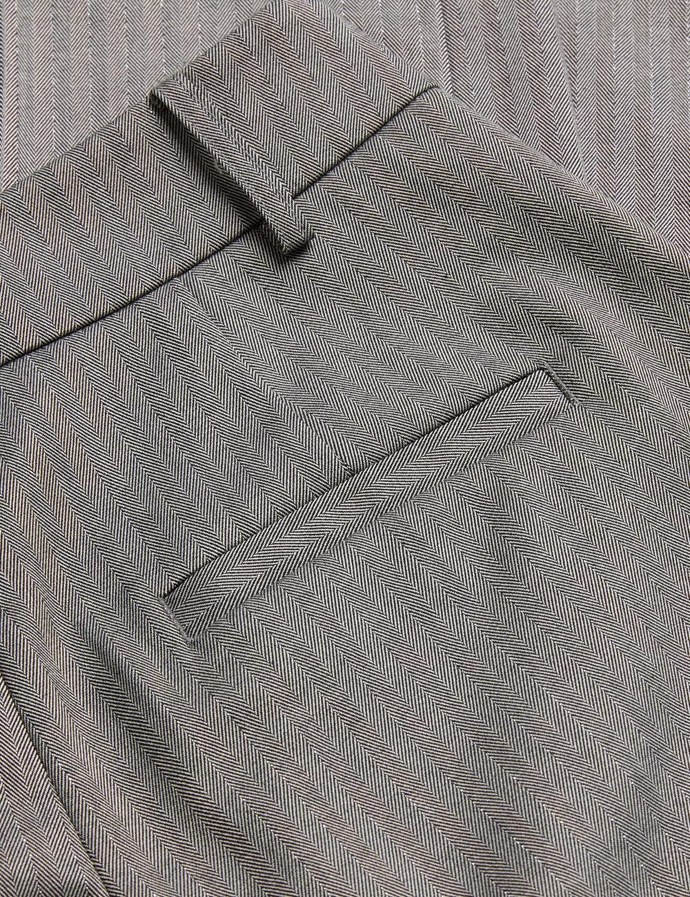 Women Ted Baker KOAT - Herringbone Wide Leg Tailored Trousers Dk-Grey | KSA  8261-JMSFN