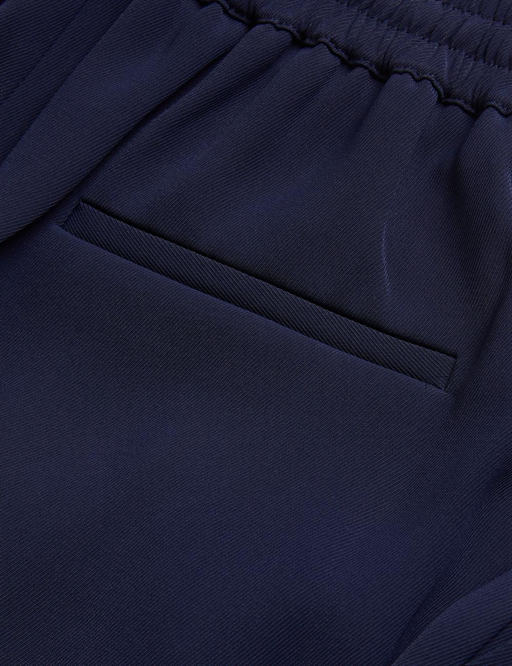 Women Ted Baker LILIAAH - Wide Leg Tailored Joggers Navy | KSA  2379-TLONV