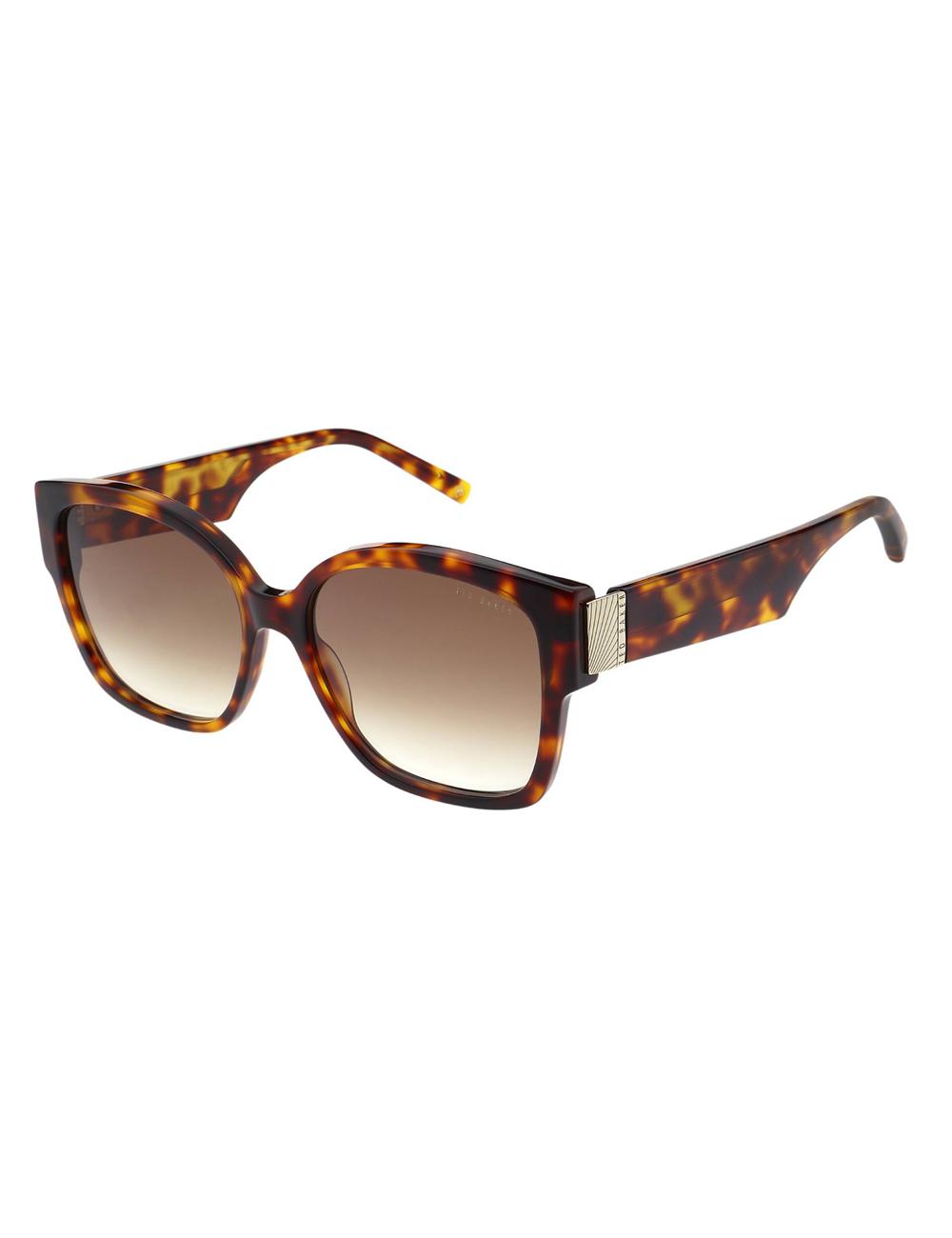 Women Ted Baker LINIA - Oversized Square Hardware Detail Sunglasses Brown | KSA  2543-KSNZU