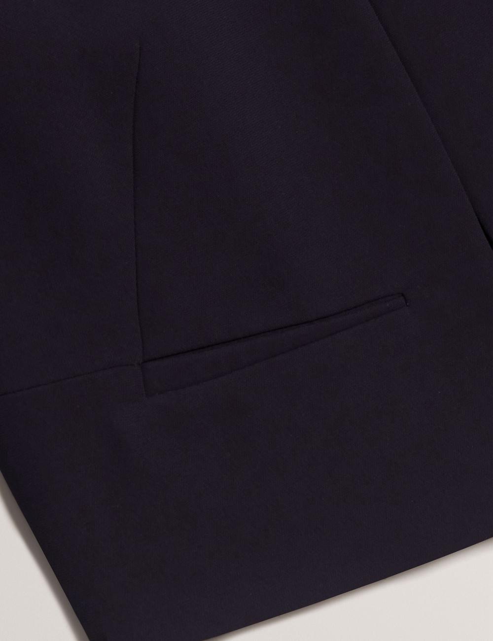 Women Ted Baker MANABJL - Tailored Round Neck Cropped Open Jackets Navy | KSA  7540-MQIYP