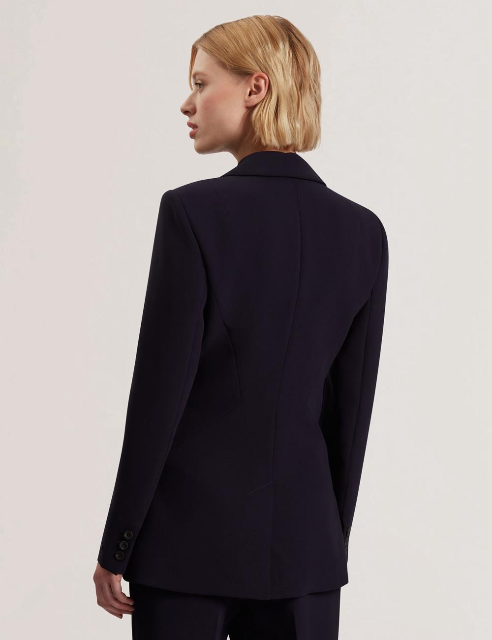 Women Ted Baker MANABL - Slim Fit Single Breasted Tailored Blazer Jackets Navy | KSA  0914-OAHUG