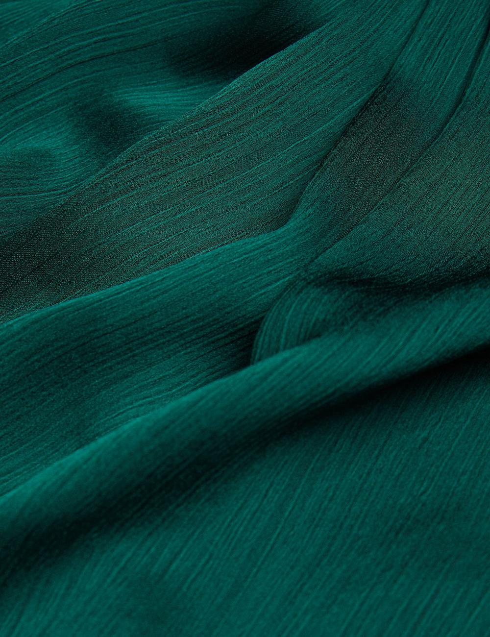 Women Ted Baker MISRINA - Drape Neck Detail Satin Top Jumpers Dk-Green | KSA  5632-NMIFC