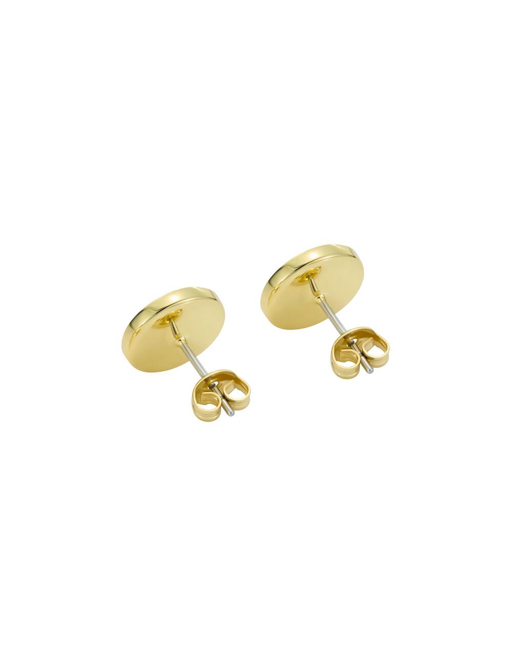 Women Ted Baker MONLIA - Monogram Logo Stud Earrings Gold | KSA  0948-GIYAS