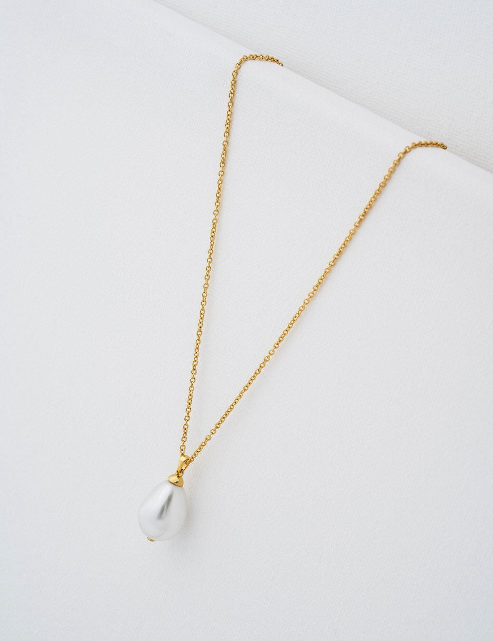 Women Ted Baker PARMLIA - Pearl Drop Pendant Necklaces Gold | KSA  4826-OLDHT