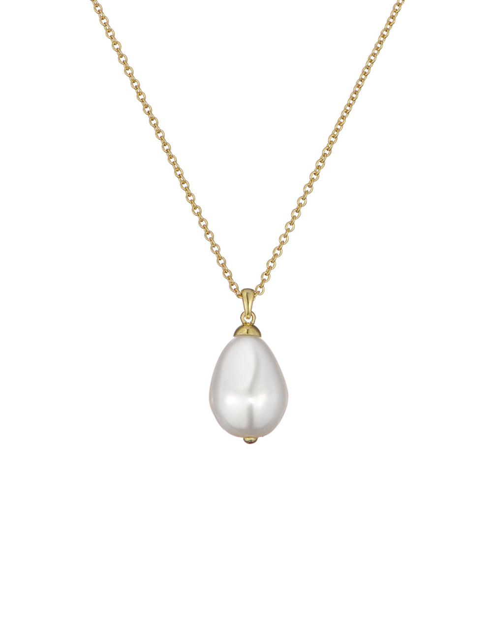 Women Ted Baker PARMLIA - Pearl Drop Pendant Necklaces Gold | KSA  4826-OLDHT