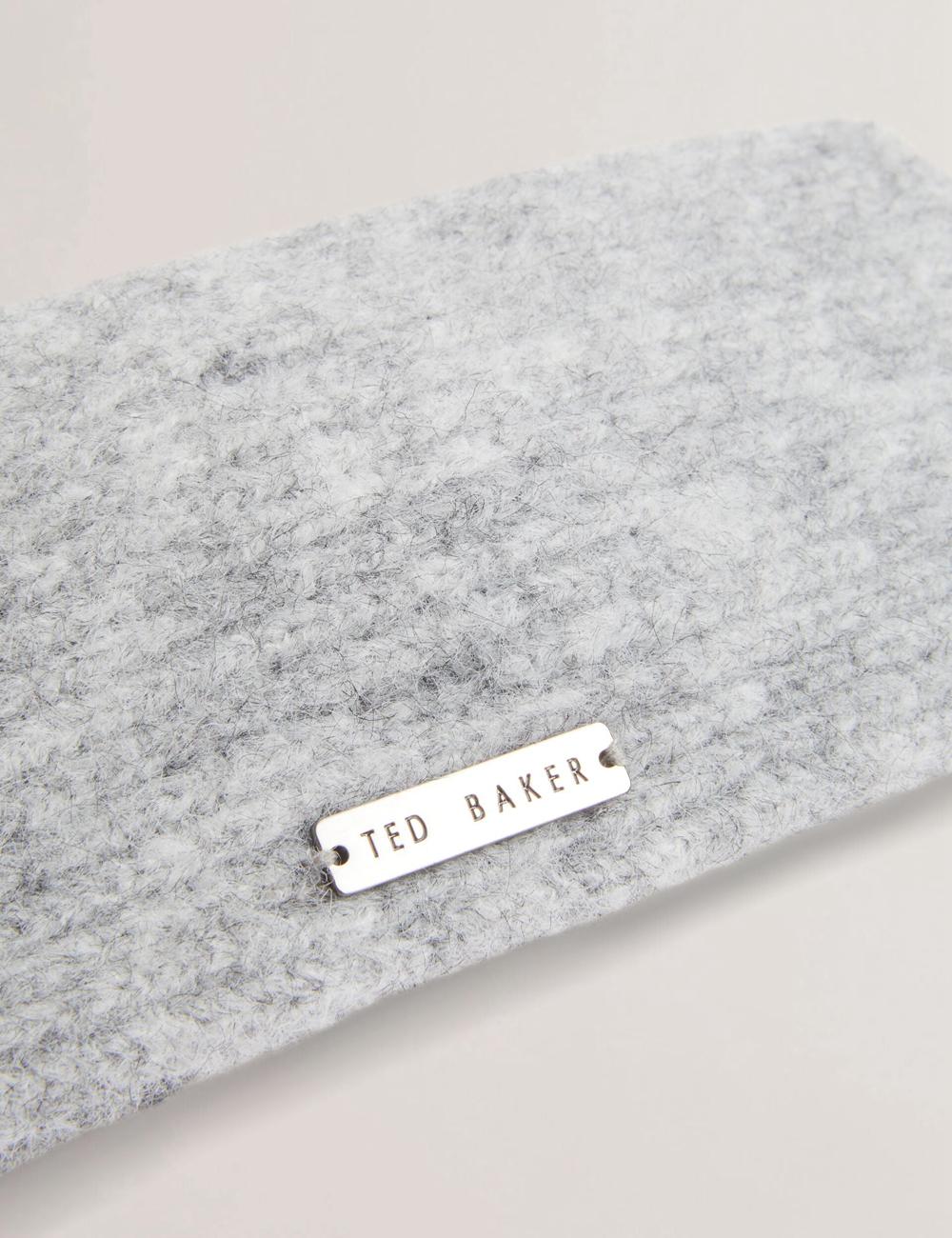 Women Ted Baker PENAOPA - Rhinestone Detail Knitted Headbands Grey | KSA  0361-EVUYP