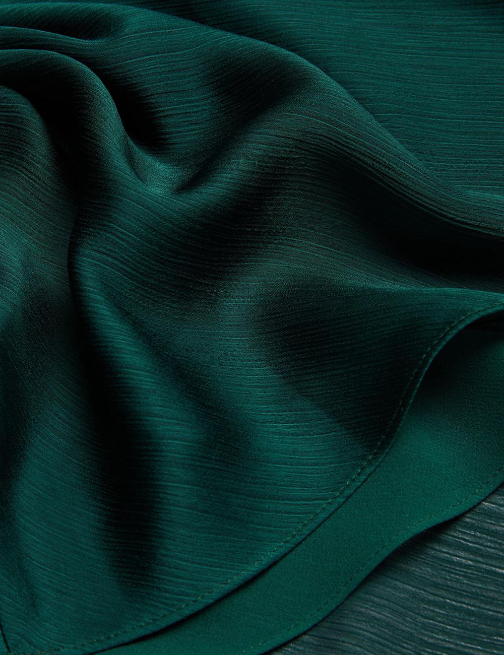 Women Ted Baker RIMINI - Chiffon Drape Neck Detail Maxi Dresses Dk-Green | KSA  3081-KJFDI