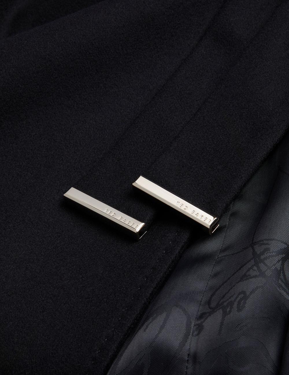 Women Ted Baker ROSELL Wool Wool Coats Black | KSA  8439-DKQVT