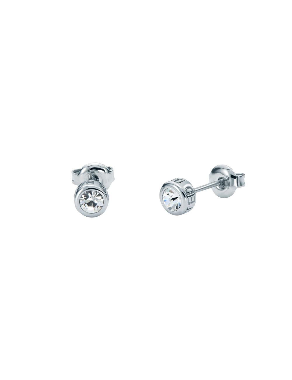 Women Ted Baker SINEE - Mini Crystal Stud Earrings Silver | KSA  1759-ASMJH