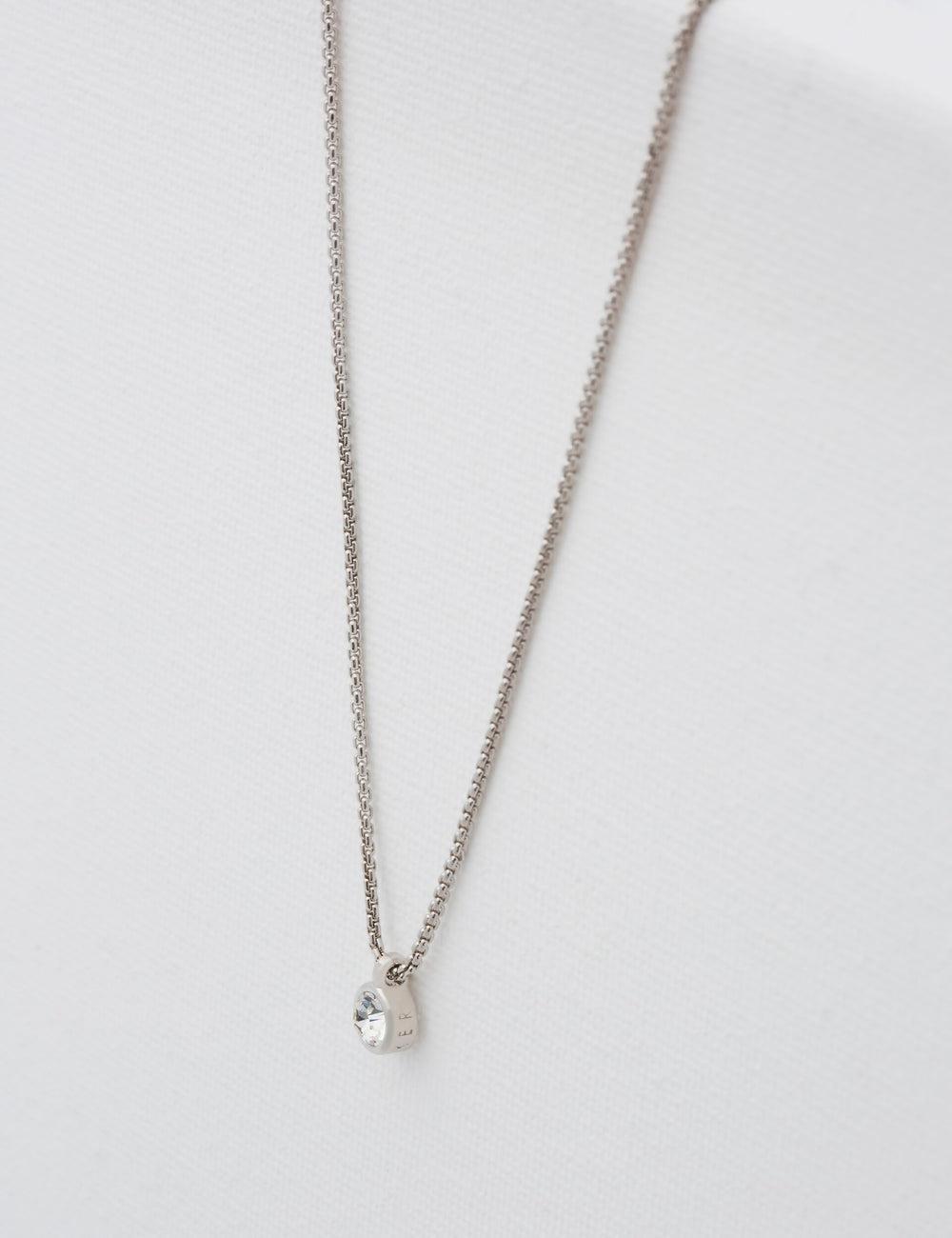 Women Ted Baker SININAA - Mini Crystal Pendant Necklaces Silver | KSA  0648-ERUHG