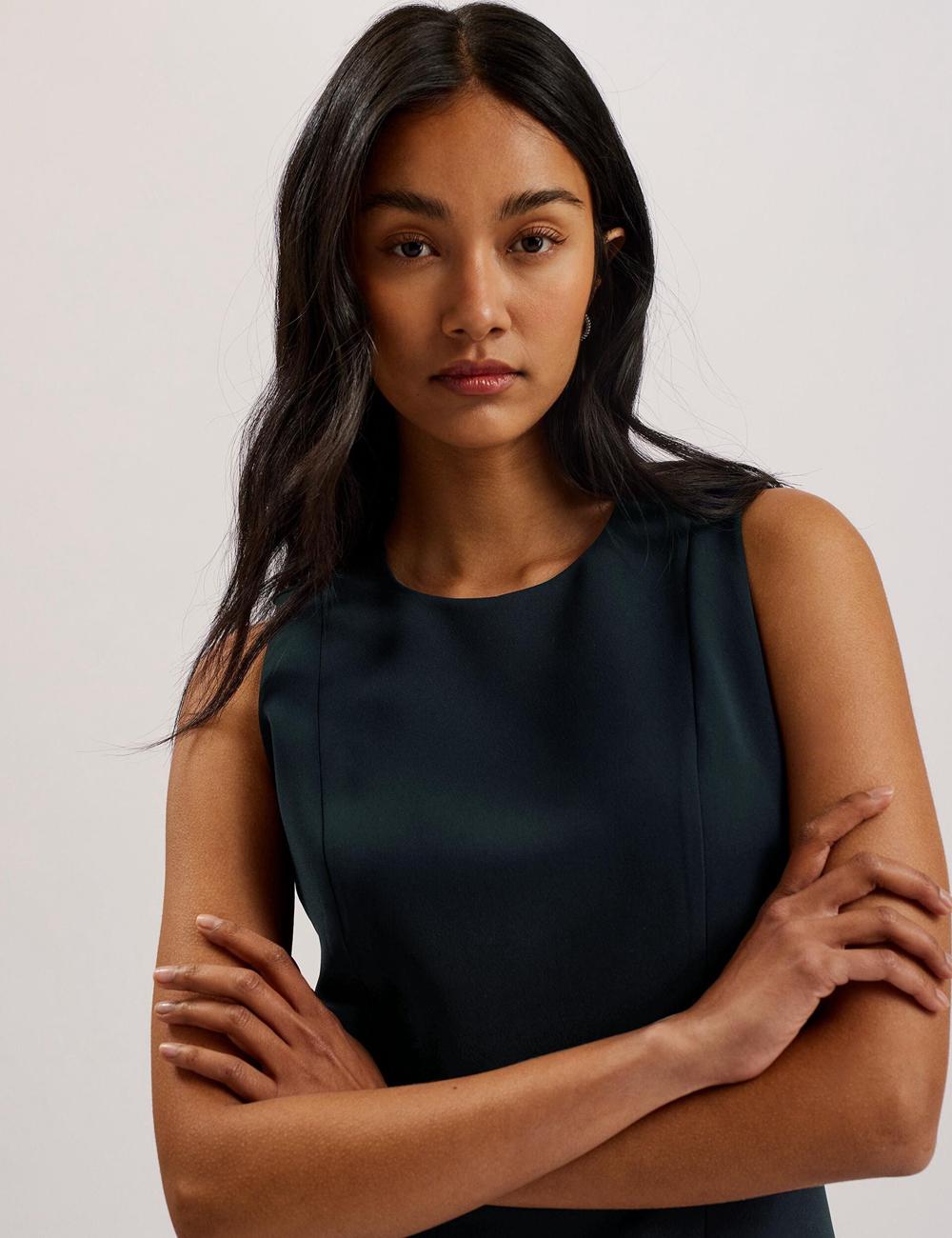 Women Ted Baker SORRAL - Line Tailored Mini Dresses Black | KSA  4736-HZXNW